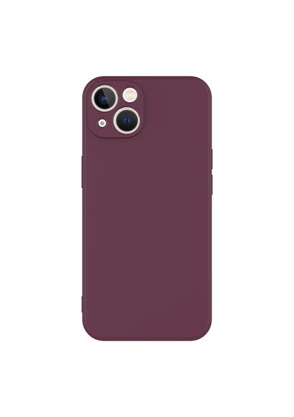 iPhone 13 Kılıf Kılıf İçi Kadifeli Esnek Kadifon Lansman Premium Silikon Case Cover