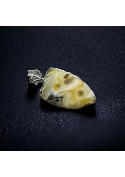 Ham Akik Gümüş Kolye modelleri