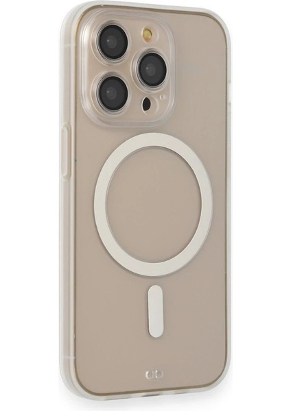 iPhone 14 Pro Kılıf Grand Magneticsafe Kapak - Şeffaf - YKD5947-7242