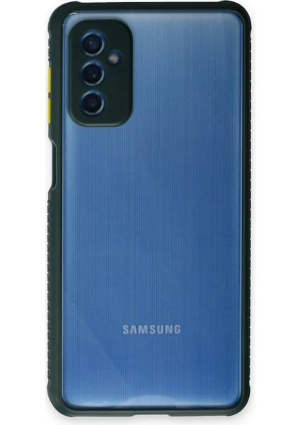 Samsung Galaxy M52 5g Kılıf Miami Şeffaf Silikon - Koyu Yeşil - YKD7027-2327