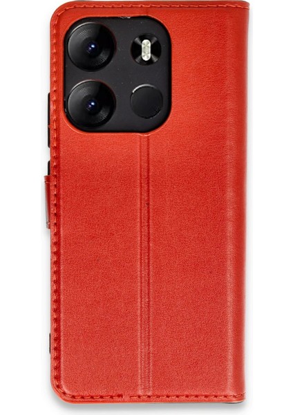 Tecno Spark Go 2023 Kılıf Trend S Plus Kapaklı Kılıf - Kırmızı - YKD7880-5298