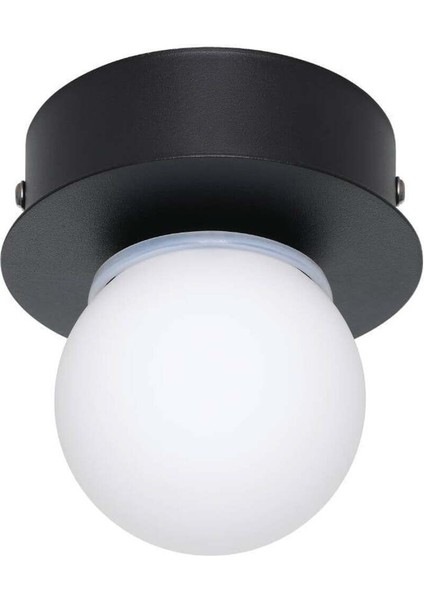 Siyah Dökme Çelik Iç Mekan Duvar ve Tavan Lambası, IP44, Led, Max 3,3W modelleri