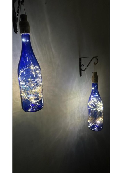 Mavi Rüya Peri LED Aydınlatmalı Dekoratif Cam Şişe Aplikası fiyatları