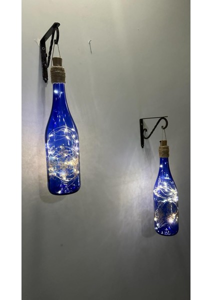 Mavi Rüya Peri LED Aydınlatmalı Dekoratif Cam Şişe Aplikası indirimleri