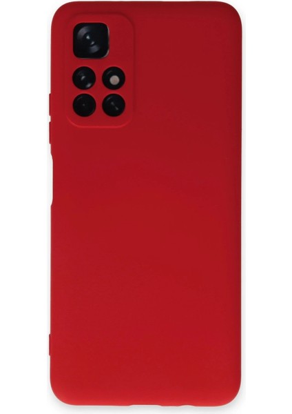 Xiaomi Redmi Note 11T Kılıf Nano Içi Kadife Silikon - Kırmızı - YKD5663-1006
