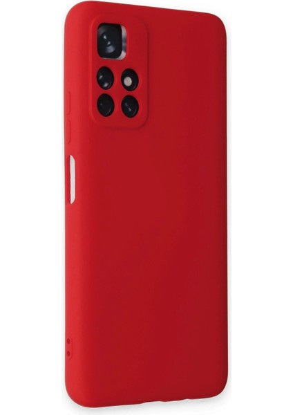 Xiaomi Redmi Note 11T Kılıf Nano Içi Kadife Silikon - Kırmızı - YKD5663-1006