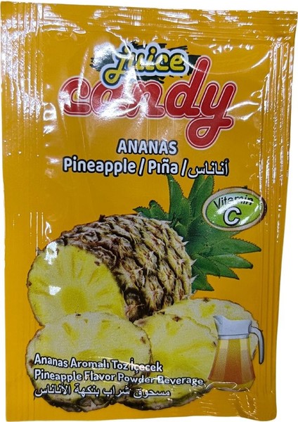 Içecek Tozu Ananas Aromalı Toz Içecek 24 Adet