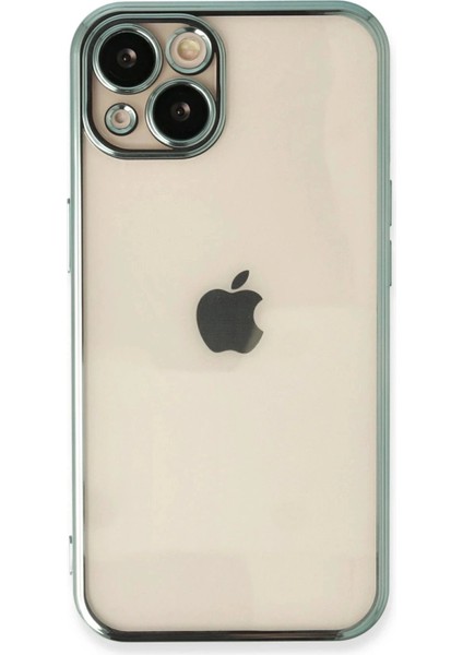 Newface iPhone 14 Plus Kılıf Razer Lensli Silikon - Yeşil