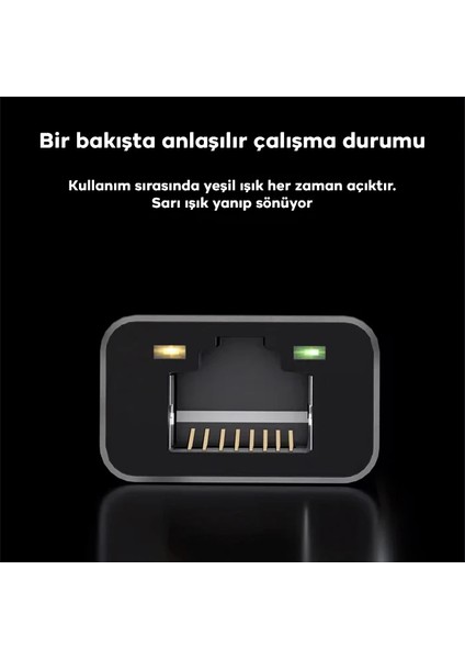Ally Type-C To Rj 45 2.5 Gbps Ethernet KABLOSU-(1903) - YKD9294-8981