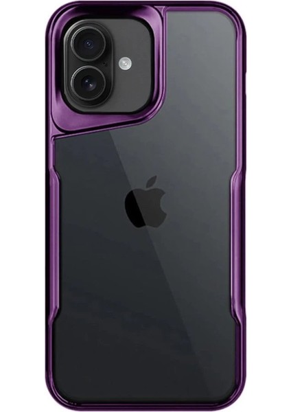iPhone 16 Plus Kılıf Boyi Silikon Kapak - Derin Mor - YKD2027-8863