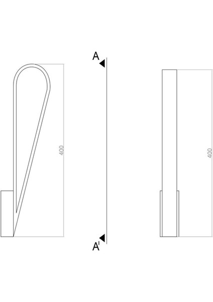 Şık Siyah 40CM LED Aplikasyon, Modern Dekorasyon Için Mükemmel Seçenek fırsatları
