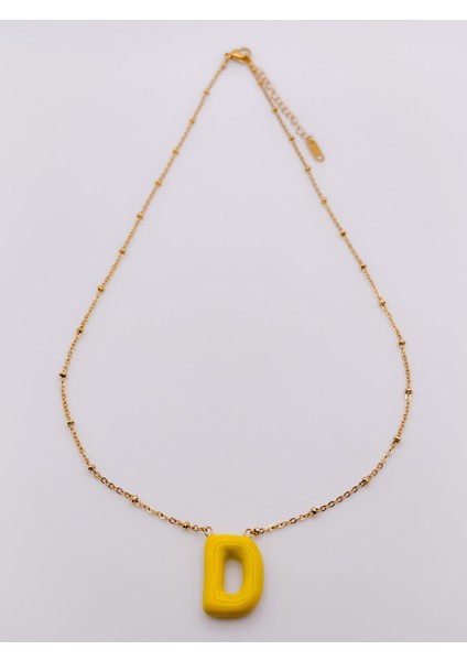 Çelik Kolye D Harfli Kolye Renkli Balon Harf Kolye fırsatları