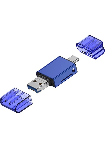 Ally USB 3.0+Type-C+Lightning Sd Kart Okuyucu - Hızlı Card READER-(1903) - YKD4058-5787
