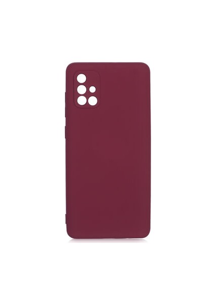 Samsung Galaxy A71 Kılıf Kılıf İçi Kadifeli Esnek Kadifon Lansman Premium Silikon Case Cover
