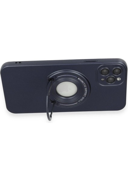 iPhone 12 Pro Kılıf Lukka Magneticsafe Kapak - Lacivert - YKD9359-8780