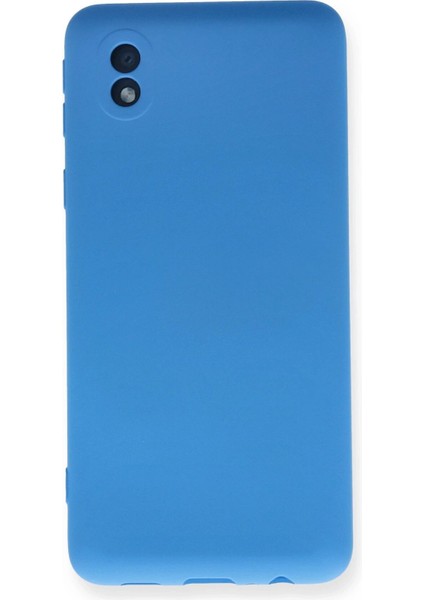 Samsung Galaxy A01 Core Kılıf Nano Içi Kadife Silikon - Mavi - YKD7898-2632