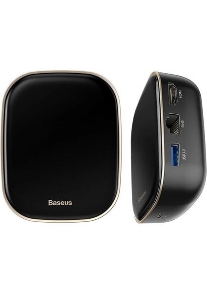 Baseus 6in1 USB Type C Çok Fonksiyonlu Hub B 3.0RJ45HDMISDMICRO Sd) 60W-(1903) - YKD7780-3949
