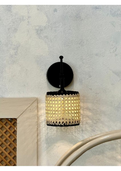 Kablosuz Siyah Rattan ve Hazeran Ledli Duvar Aydınlatması fırsatları
