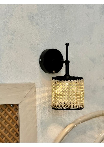 Kablosuz Siyah Rattan ve Hazeran Ledli Duvar Aydınlatması indirimleri