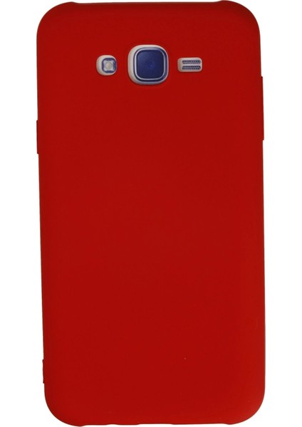 Samsung Galaxy J7 Kılıf Nano Içi Kadife Silikon - Kırmızı - YKD3785-1769