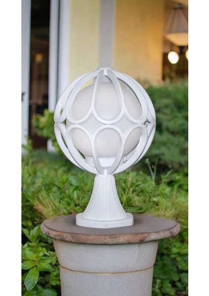 Beyaz E27 Duylu Set Üstü Bahçe Duvar Aydınlatma Armatürü fiyatları