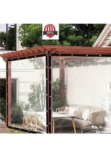Şeffaf Balkon Brandası 1,90X1,50M, 0.80MM Kalite, Dayanıklı ve Şeffaf Yapı fiyatları