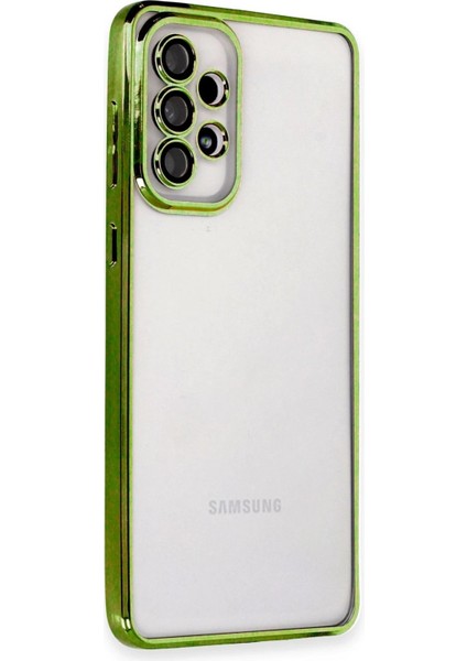Samsung Galaxy A53 5g Kılıf Lensli Silikon - Yeşil - YKD4581-8368
