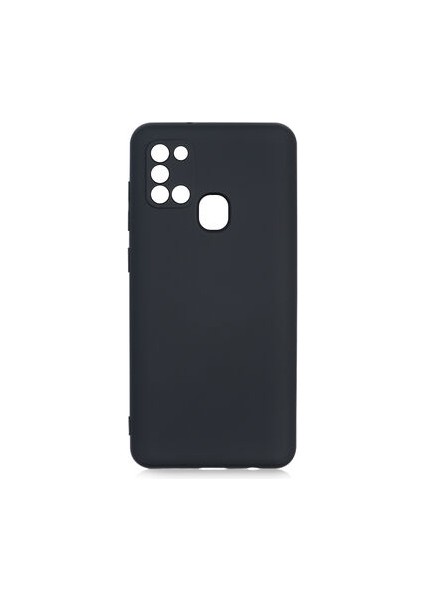 Samsung Galaxy A21S Kılıf Kılıf İçi Kadifeli Esnek Kadifon Lansman Premium Silikon Case Cover