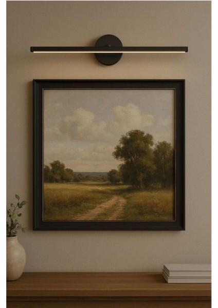 Siyah Banyo Duvar Ayna Tablo Aydınlatması, LED Flüt Aplikasyon, 50 cm modelleri