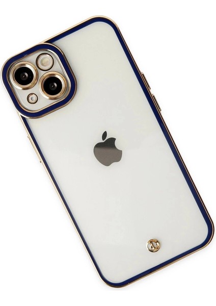 Newface iPhone 14 Plus Kılıf Liva Lens Silikon - Mavi modelleri
