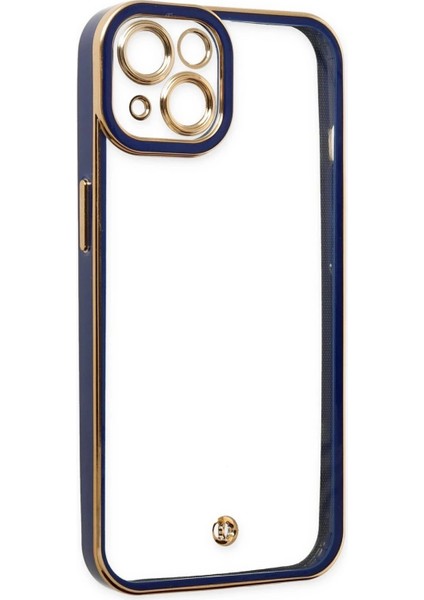 Newface iPhone 14 Plus Kılıf Liva Lens Silikon - Mavi fırsatları