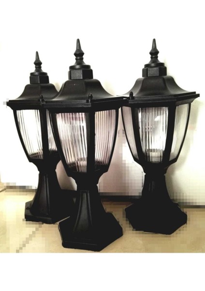 Şık Altıgen Bahçe Aydınlatma Seti Siyah, Estetik ve Modern Tasarım modelleri