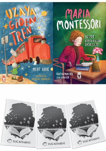 Uzaya Giden Tren ve Maria Montessori Haydi Kurtaralım Dünyayı 3 + Hediyeli
