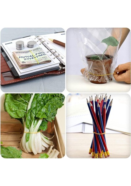 1000 Adet Ambalaj Paket Toka Lastiği Para Lastiği Çok Amaçlı Ince Lastik 40MM fırsatları