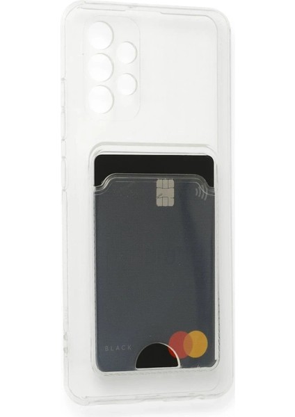 Samsung Galaxy A33 5g Kılıf Kart Şeffaf Silikon - Şeffaf - YKD5207-2996