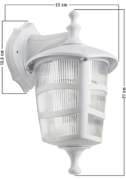 Üçgen Beyaz Ters Duvar Aplik Bahçe ve Balkon Için Dış Mekan Aydınlatması fırsatları