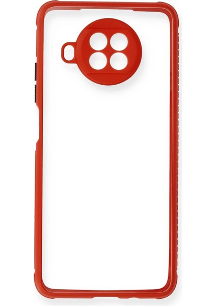 Xiaomi Redmi Note 9 Pro 5g Kılıf Miami Şeffaf Silikon - Kırmızı - YKD3234-8743 fiyatları