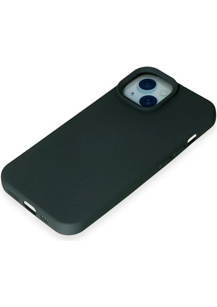 iPhone 15 Kılıf Nano Içi Kadife Silikon - Koyu Yeşil - YKD9537-3867