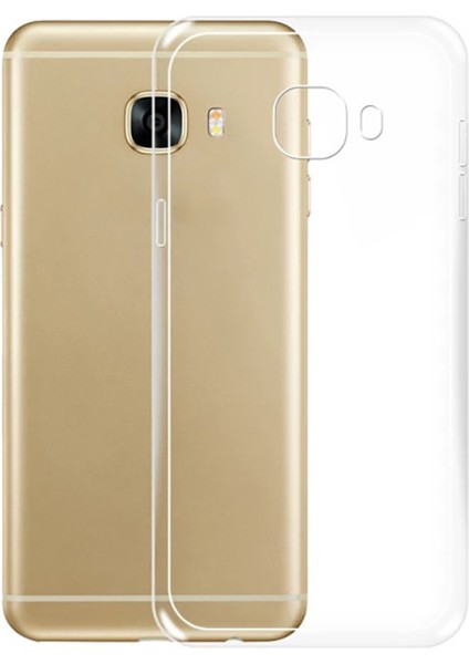 Galaxy C5 Kılıf Esnek ve Şeffaf Nuda Premium Tpu Silicone Cover