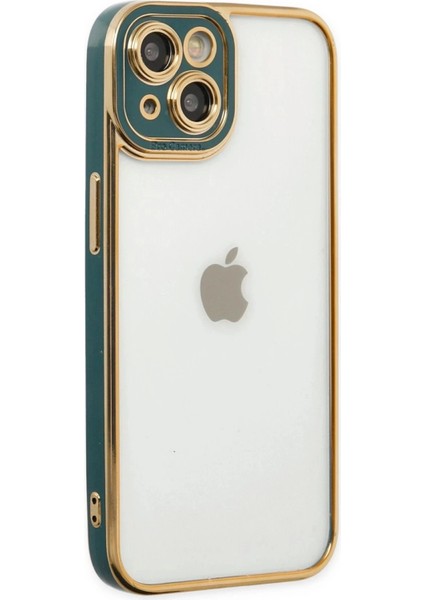 Newface iPhone 14 Plus Kılıf Liva Lens Silikon - Yeşil