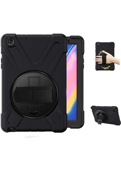 Ally Galaxy Tab P200-P205 3 Katmanlı Standlı Zırh KILIF-SHOCKPROOF-(1903) - YKD2312-8192