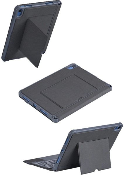 T5508D iPad 2022 10.9 (10.nesil) Kılıf Palermo Ledli Klavyeli Standlı Tablet Kıl - YKD1949-2348