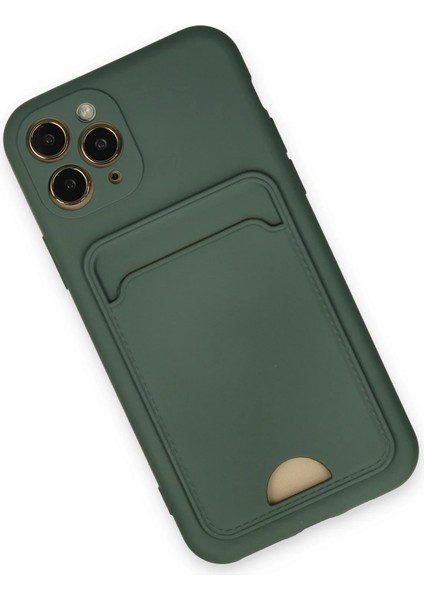 Iphone 11 Pro Kılıf Kelvin Kartvizitli Silikon - Koyu Yeşil Glstd modelleri