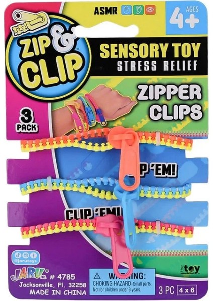 Zıp Clip Zipper Clips 3lü