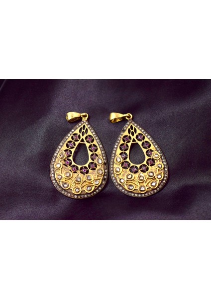 Yakut ve Elmas Antika Kolye