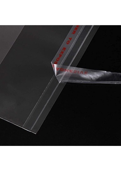 25 Adet 28X34 Bantlı Çeyiz Poşeti (Yapışkanlı) Şeffaf Jelatin Poşet Parlak Poşet modelleri