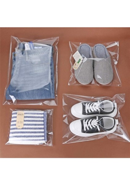 25 Adet 28X34 Bantlı Çeyiz Poşeti (Yapışkanlı) Şeffaf Jelatin Poşet Parlak Poşet indirimleri