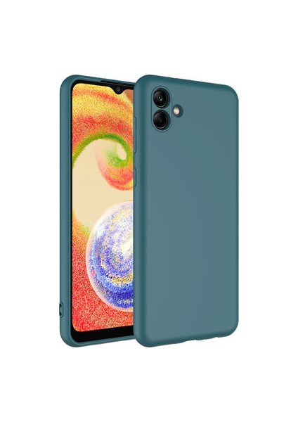 Samsung Galaxy A04 Kılıf Kılıf İçi Kadifeli Esnek Kadifon Lansman Premium Silikon Case Cover