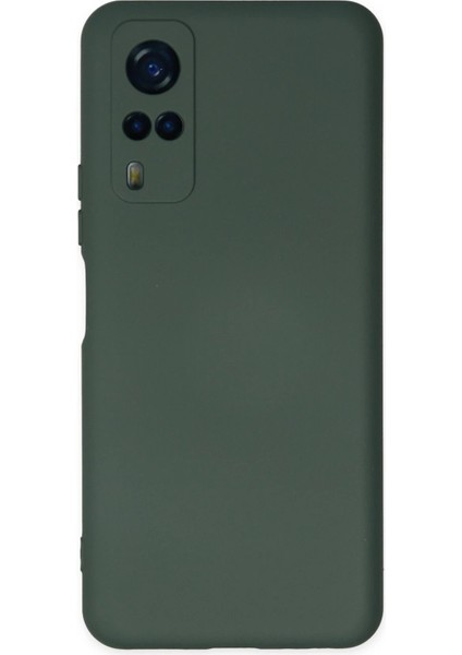 Vivo Y53S Kılıf Nano Içi Kadife Silikon - Koyu Yeşil - YKD7893-6143