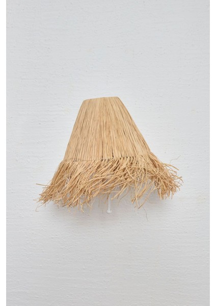 El Yapımı Beyaz Bohem Aplik, Rafya Detaylı, Şık ve Doğal Görünüm. fiyatları